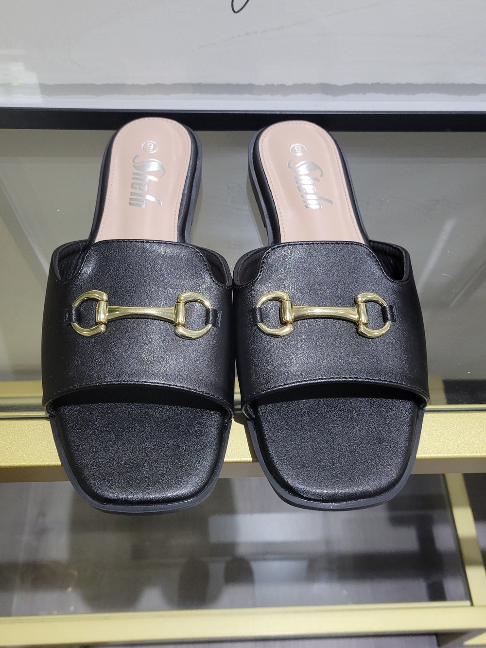Black Slip-On Horsebit Mules - Women